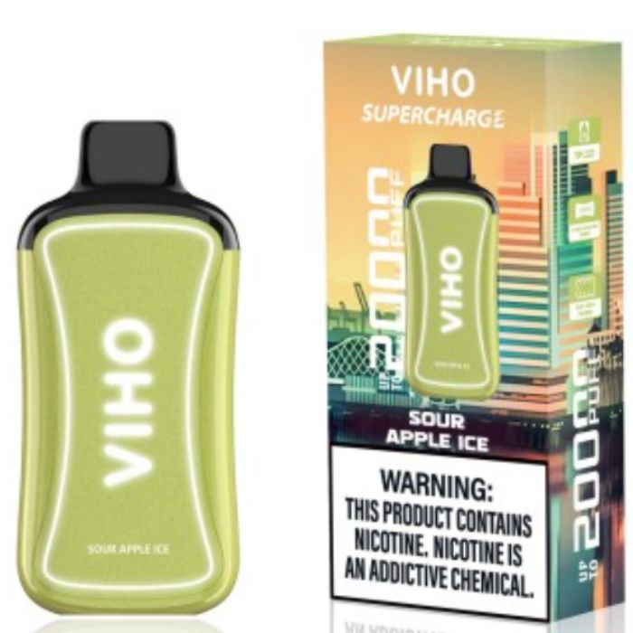 Sour Apple Ice VIHO Supercharge 20K Vape