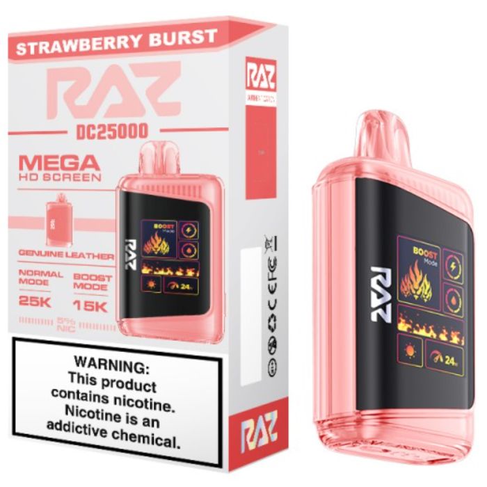 Strawberry Burst Raz Vape 25K DC25000