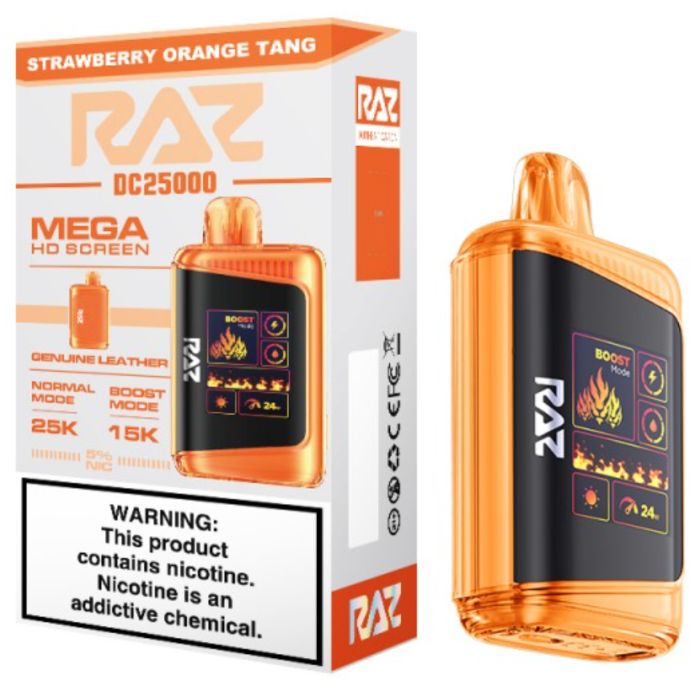 Strawberry Orange Raz Vape 25K DC25000