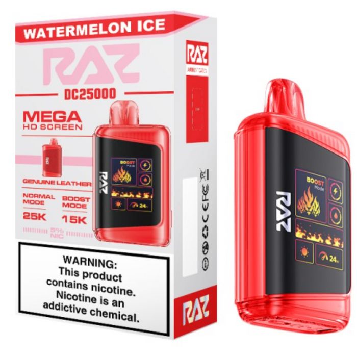 Watermelon Ice Raz Vape 25K DC25000