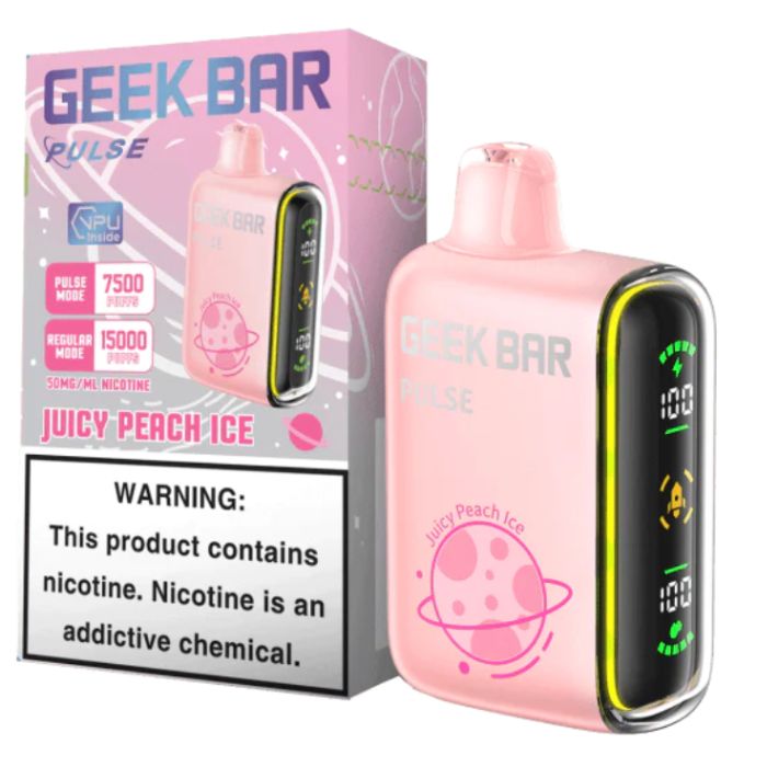 Juicy Peach Ice Geek Bar Pulse