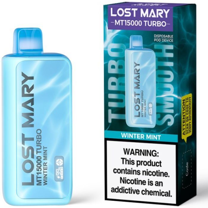 Winter Mint Lost Mary MT15000 Turbo Vape